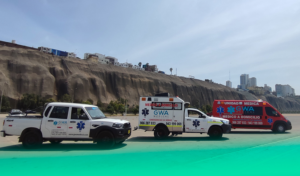 Traslado de pacientes en ambulancia emergencia