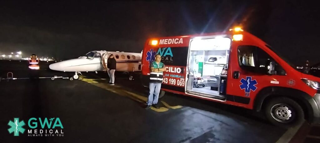 traslado aéreo con ambulancia urbana